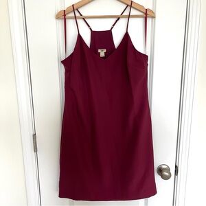 J.Crew Burgundy mini dress